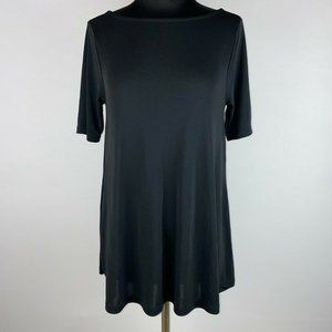 ASOS US 6 Black Short Sleeve Top T-Shirt Tunic